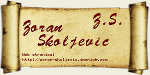 Zoran Školjević vizit kartica